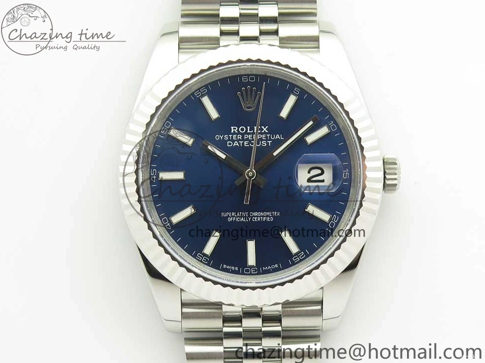 MiroTime 0517 DateJust 41 126334 ARF 1:1 Best Edition 904L Steel Blue Dial on Jubilee Bracelet A WaterResistant 3254